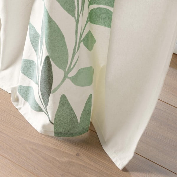 Bílo-zelený závěs 140x260 cm Nymphea – douceur d'intérieur-image-2