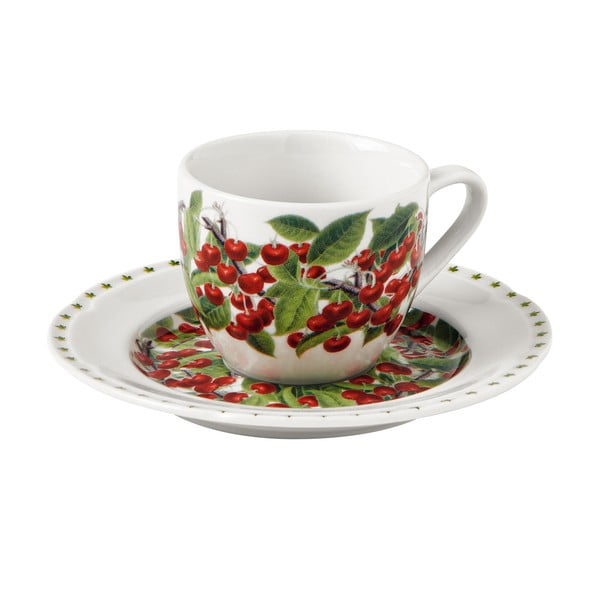 Sada 4 porcelánových šálků s podšálky Brandani Le Primizie-image-4