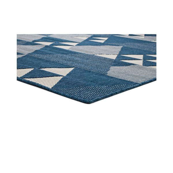Modrý venkovní koberec Universal Clhoe Triangles, 140 x 200 cm-image-1