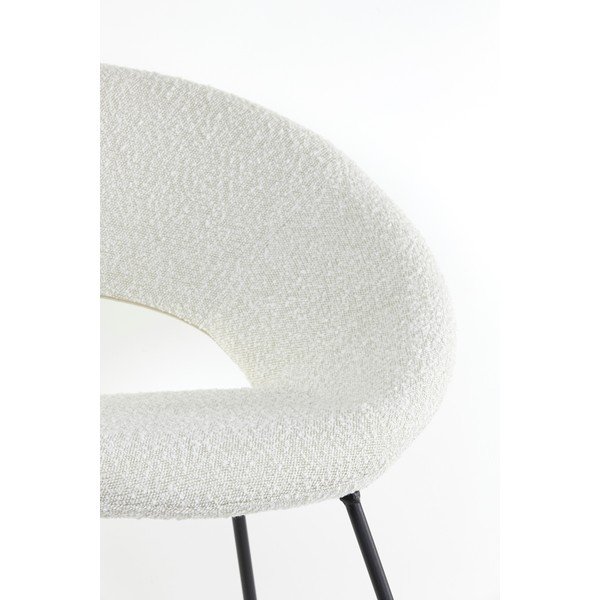 Bílé křeslo z textilie bouclé Antony – Light & Living-image-1