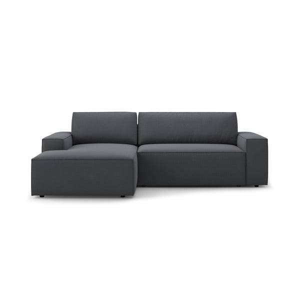 Tmavě šedá rozkládací rohová pohovka (levý roh) Jodie – Micadoni Home
