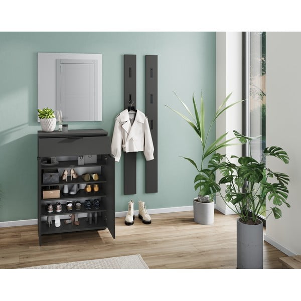 Antracitový botník se šuplíky Stanton – Germania-image-4