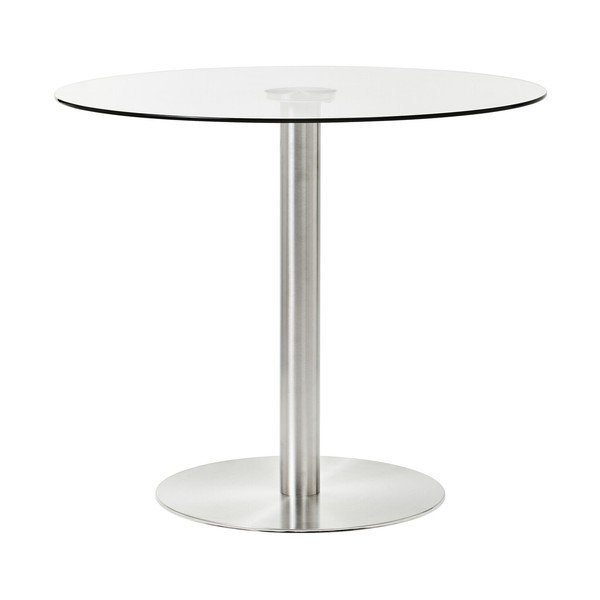 Kulatý jídelní stůl se skleněnou deskou ø 90 cm Metropolitan – Premier Housewares