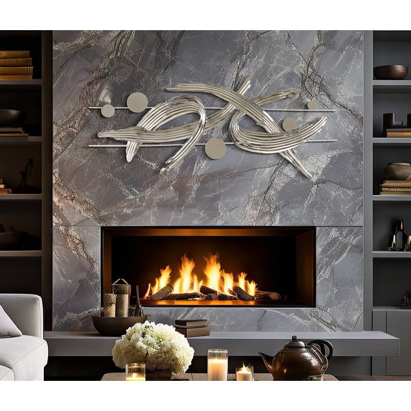 Kovová nástěnná dekorace 121x52 cm Mondrian – Mauro Ferretti-image-1