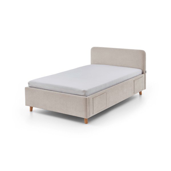 Béžová dětská postel s úložným prostorem s roštem 140x200 cm Cosy – Meise Möbel