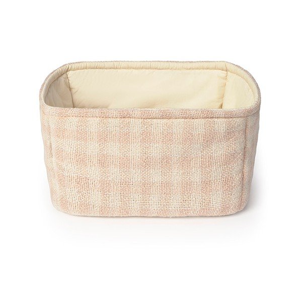 Světle růžový látkový dětský koš na hračky 30x20x20 cm Swan Rose – Lorena Canals