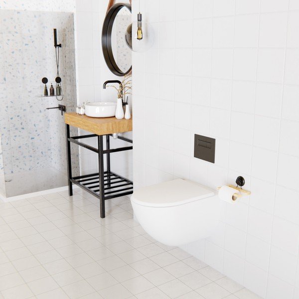 Bambusový samodržící držák na toaletní papír Compactor Bestlock SPA-image-3