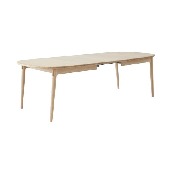 Rozkládací jídelní stůl s přídavnou deskou z dubového dřeva 106x184 cm Miro – Hammel Furniture-image-3