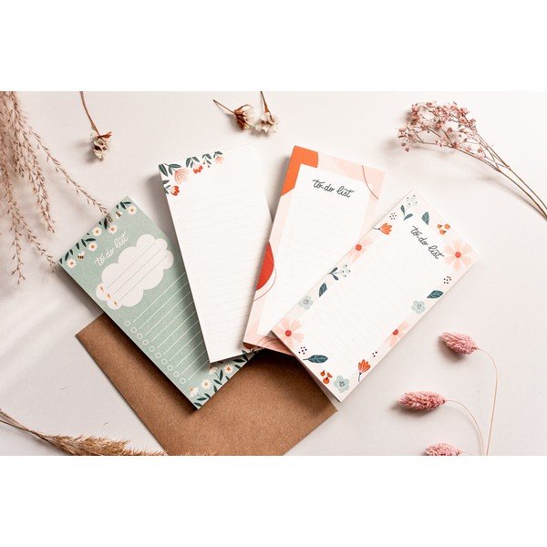 Linkovaný odtrhávací to-do list s motivem Květiny Printintin, 70 listů-image-3