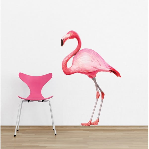 Samolepka na stěnu  Flamingo