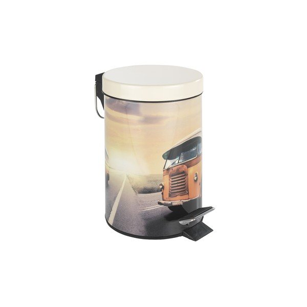 Pedálový retro odpadkový koš Bus, 3 l-image-1