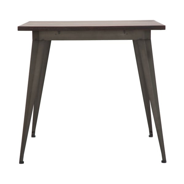 Jídelní stůl z jilmového dřeva Mauro Ferretti Industry, 80 x 80 cm