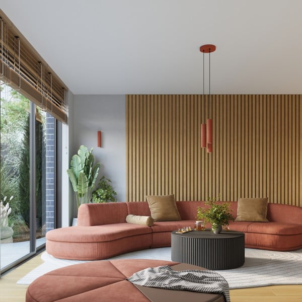 Nástěnné svítidlo v cihlové barvě Gleam – Sollux-image-3