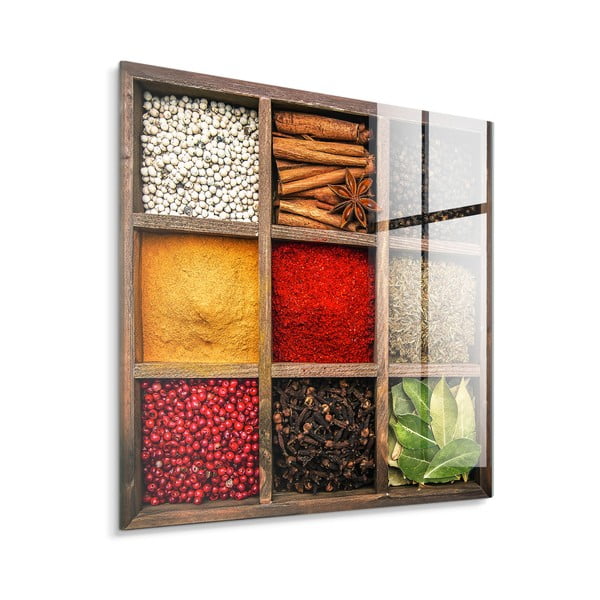 Skleněný obraz 30x30 cm Spices Box – Styler-image-4