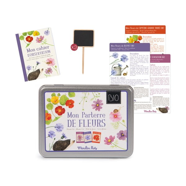 Set květinových semínek a černých popisovacích tabulek Moulin Roty-image-2