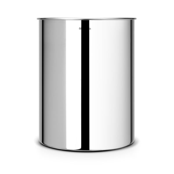 Ocelový odpadkový koš v leskle stříbrné barvě 15 l – Brabantia