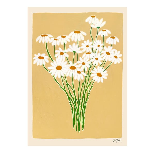 Plakát 30x40 cm Daisies – Carla Llanos – The Poster Club