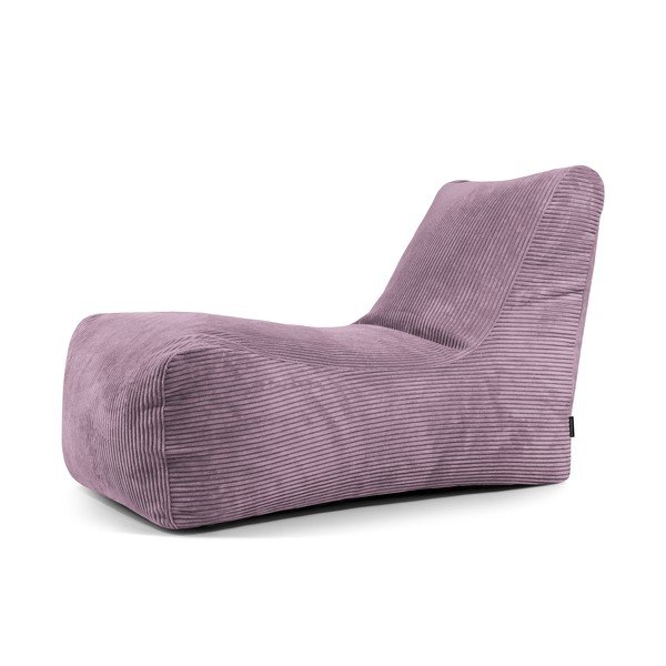 Fialový manšestrový sedací vak Lounge – SLOWDOWN