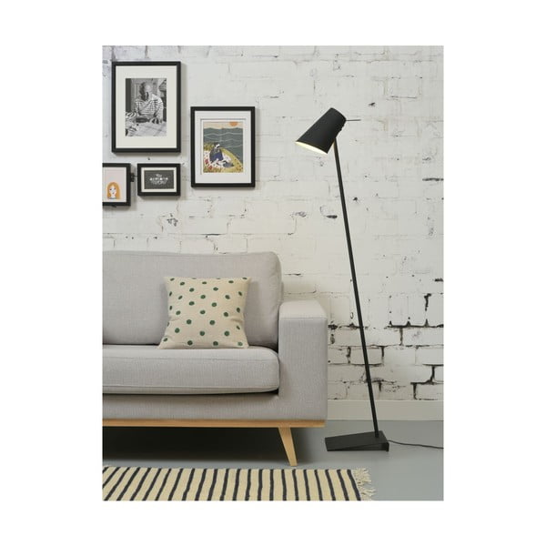 Černá stojací lampa s kovovým stínidlem (výška 140 cm) Cardiff – it's about RoMi-image-2