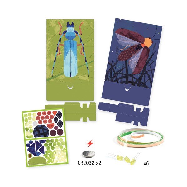 Sada 3 světélkujících obrázků Djeco Insectarium-image-4