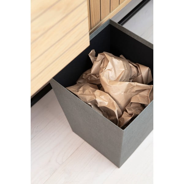 Šedý odpadkový koš Sofia Canvas Paper Laminate – Bigso-image-3