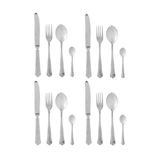 Nerezový příbor 16 ks ve stříbrné barvě Tilly – Bloomingville