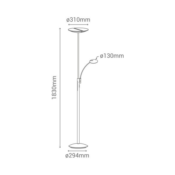 Stojací lampa SULION Kahoy, výška 183 cm-image-2