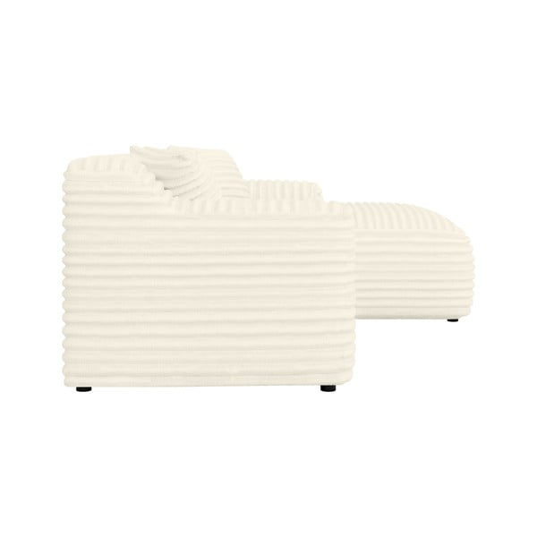 Krémová manšestrová rohová pohovka (pravý roh/s lenoškou) Martin – Ropez-image-3