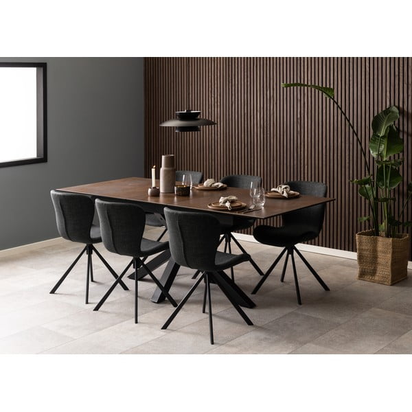 Tmavě šedé jídelní židle v sadě 2 ks Batilda – Actona-image-3