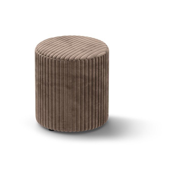 Hnědý manšestrový taburet Dia – Micadoni 