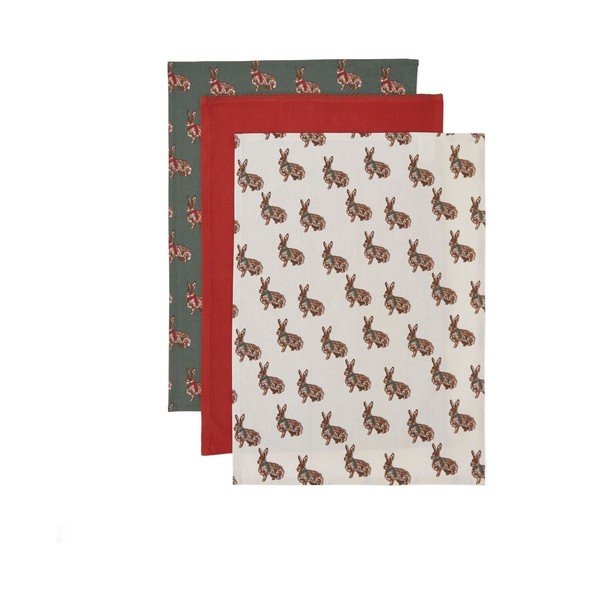 Utěrky v sadě 3 ks 45x65 cm Heritage Hare – Cooksmart ®-image-1