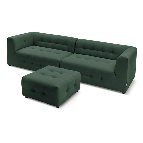 Tmavě zelená pohovka 324 cm Kleber - Bobochic Paris-image-4