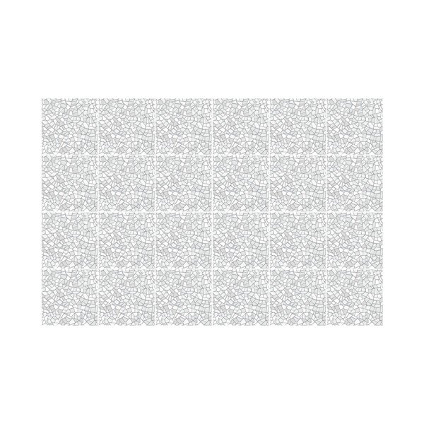 Sada 24 nástěnných samolepek Ambiance Cement Tile Stickers Terrazzo Waldo, 15 x 15 cm-image-3
