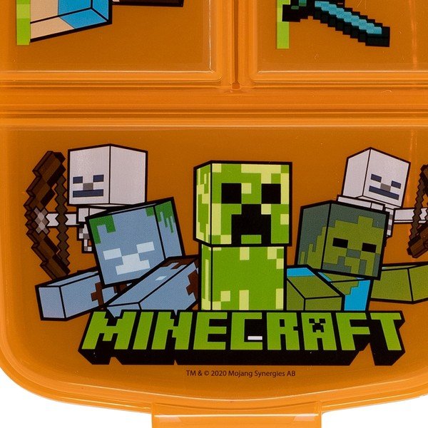Oranžový plastový dětský svačinový box Minecraft – STOR-image-4