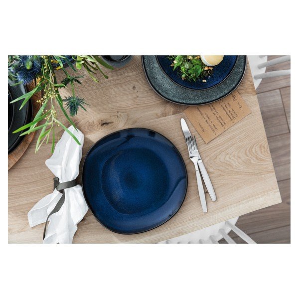 Zeleno-šedý kameninový talíř Villeroy & Boch Like Lave, ø 28 cm-image-3