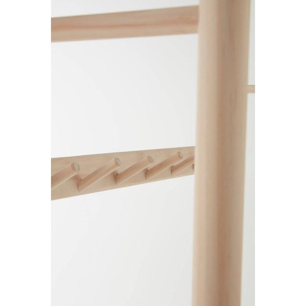 Předsíňová sestava z borovicového dřeva ve světle přírodní barvě 100x200x40 cm Woodley – Jotex-image-3