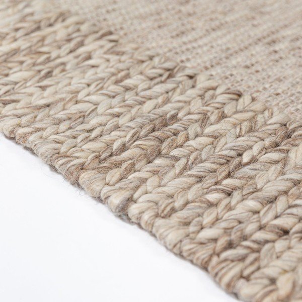 Ručně tkaný koberec s příměsí vlny v přírodní barvě 120x170 cm Rue – Flair Rugs-image-4