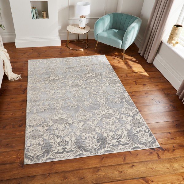 Šedo-krémový koberec 160x235 cm Imperial Grey – Think Rugs-image-3