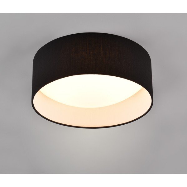 Černé LED stropní svítidlo ø 30 cm Locarno – Reality-image-1