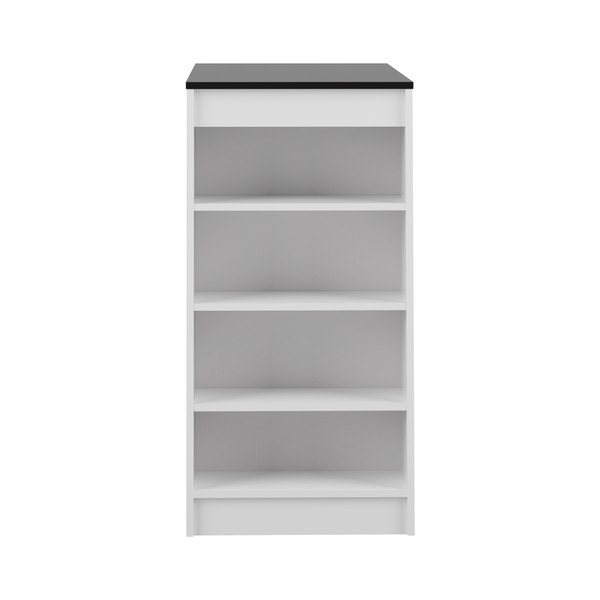 Bílý barový stůl s černou deskou 115x50 cm Aravis - TemaHome-image-3