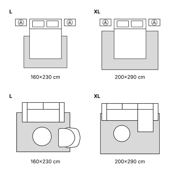 Šedý koberec 160x230 cm Soft – FD-image-3