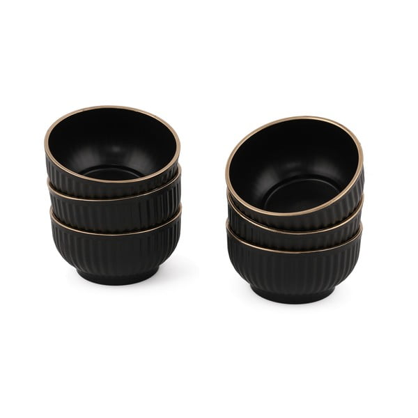 Černé misky v sadě 6 ks 0.25 l – Hermia-image-2