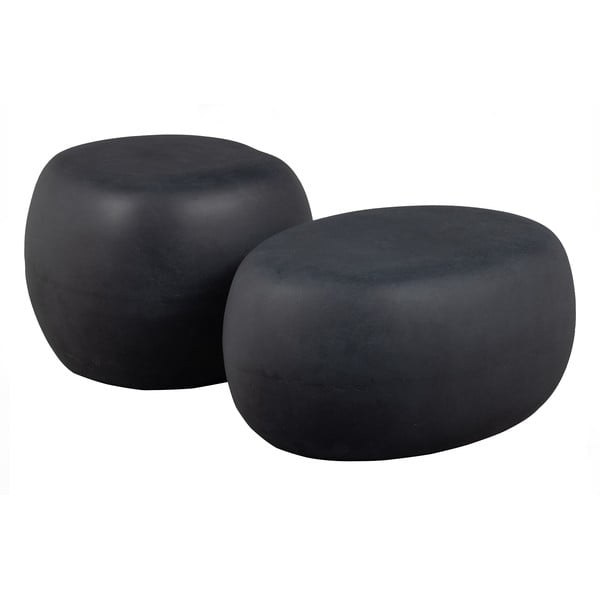 Antracitový kulatý konferenční stolek ø 50 cm Pebble – vtwonen-image-2