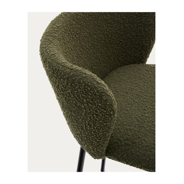 Zelená barová židle (výška sedáku 65 cm) Ciselia – Kave Home-image-1