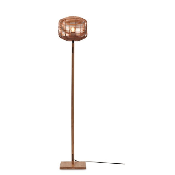 Stojací lampa s ratanovým stínidlem v přírodní barvě (výška 130 cm) Tanami – Good&Mojo