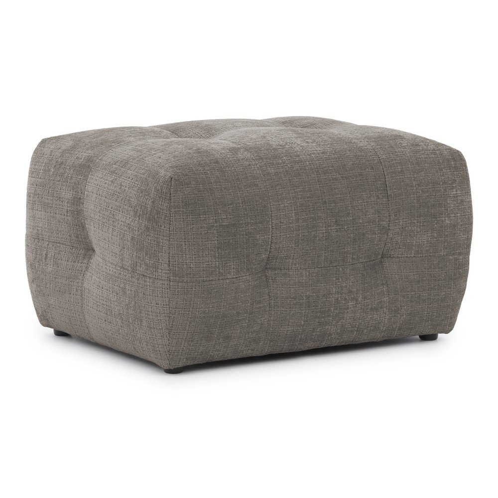 Grey footstool Melva – Ropez
