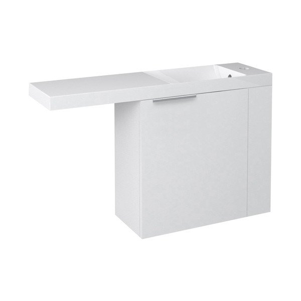 Bílá závěsná skříňka bez umyvadla 50x50 cm Latus Vi – Sapho