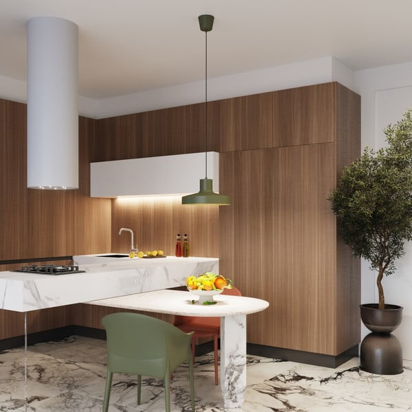 Zelené závěsné svítidlo ø 35 cm Vito – Sollux-image-1