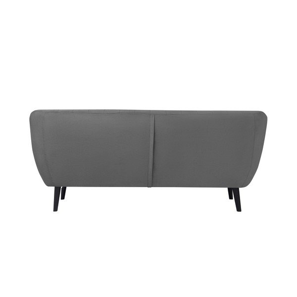 Šedá pohovka pro tři Mazzini Sofas Toscane, černé nohy-image-2
