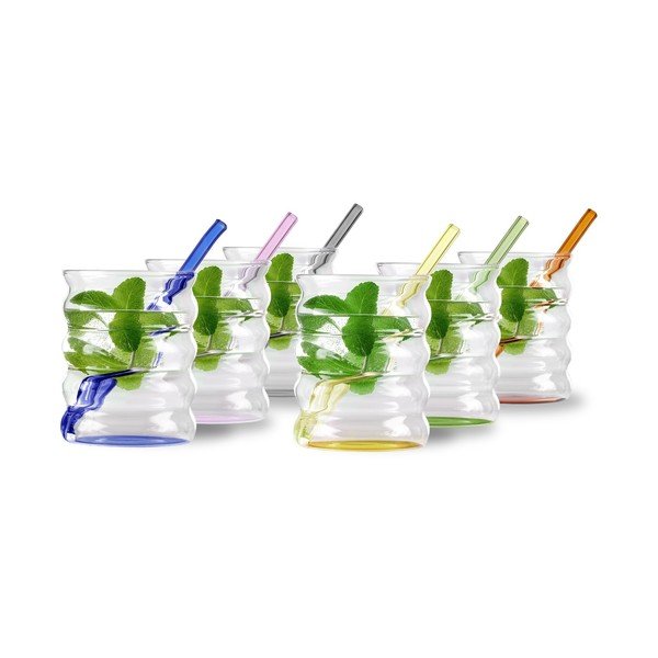 Sklenice v sadě z borosilikátového skla 6 ks 350 ml Volo – Vialli Design
